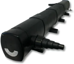 SunSun Komplettset: CBF-350C Teichfilter bis 90000 L Teichfilteranlage Durchlauffilter, CTF-12000 Teichpumpe 12000l/h 100W, CUV-272 Teichklärer UVC Klärer mit 72W, 25m Teichschlauch 25 mm, Y-Verteiler