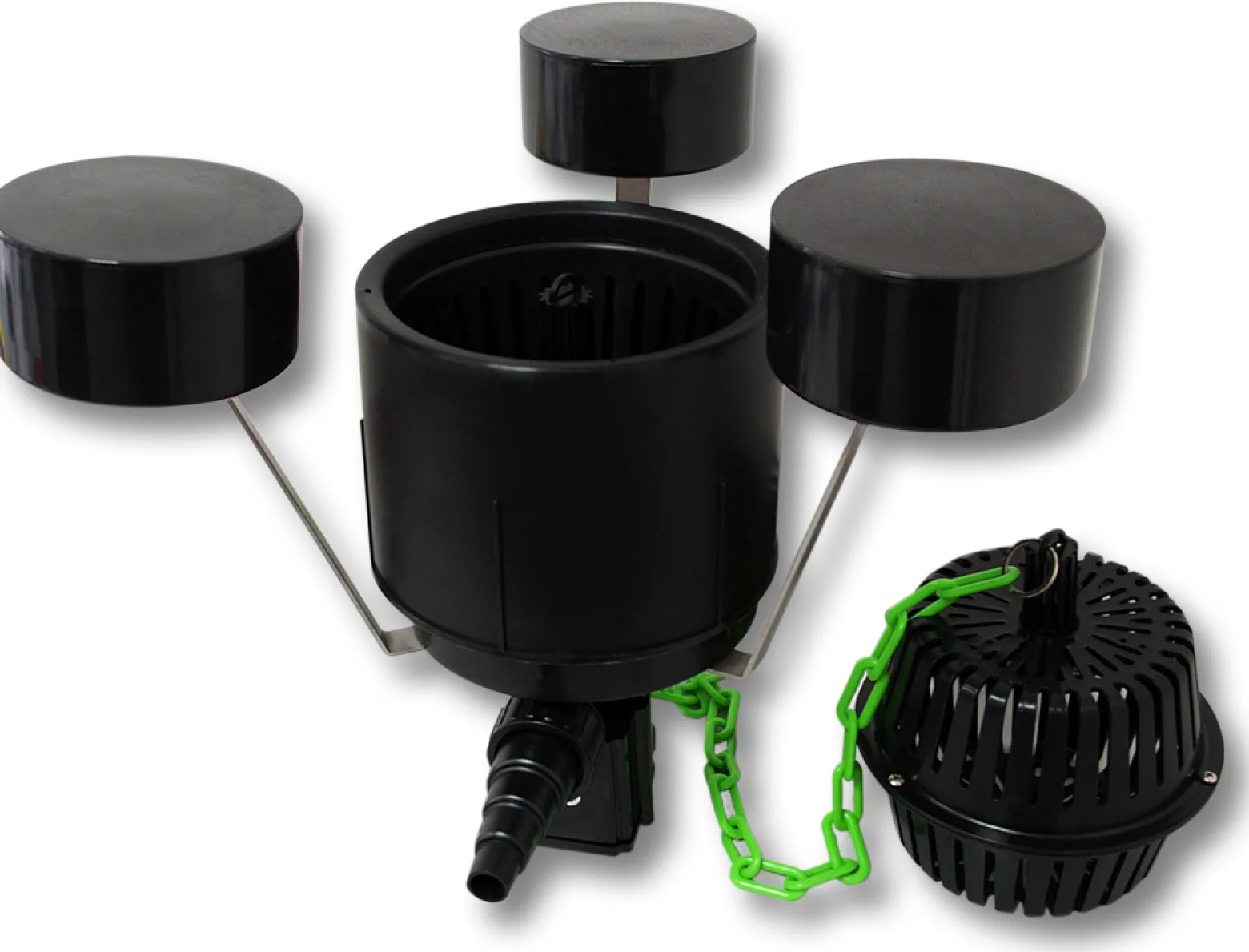 SunSun Komplettset: CBF-350C Teichfilter bis 90000 L, CTF-12000 Teichpumpe 12000l/h 100W, CUV-236 Teichklärer 36W, 25m Schlauch 25mm, CSP-250 Skimmer 2500l/h, HJ-943 Springbrunnen 800l/h, Y-Verteiler