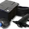 SunSun Komplettset: CBF-350 Teichfilter bis 12000 L Teichfilteranlage als Durchlauffilter, CTF-3800 SuperECO Teichpumpe 3600l/h 20W, CUV-218 Teichklärer UVC Klärer mit 18W, 25m Teichschlauch 25 mm