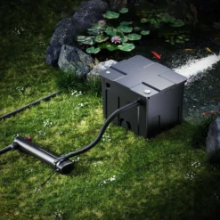SunSun Komplettset: CBF-350 Teichfilter bis 12000 L Teichfilteranlage als Durchlauffilter, CUV-324 Teichklärer UVC Klärer mit 24 Watt UV-C Leistung