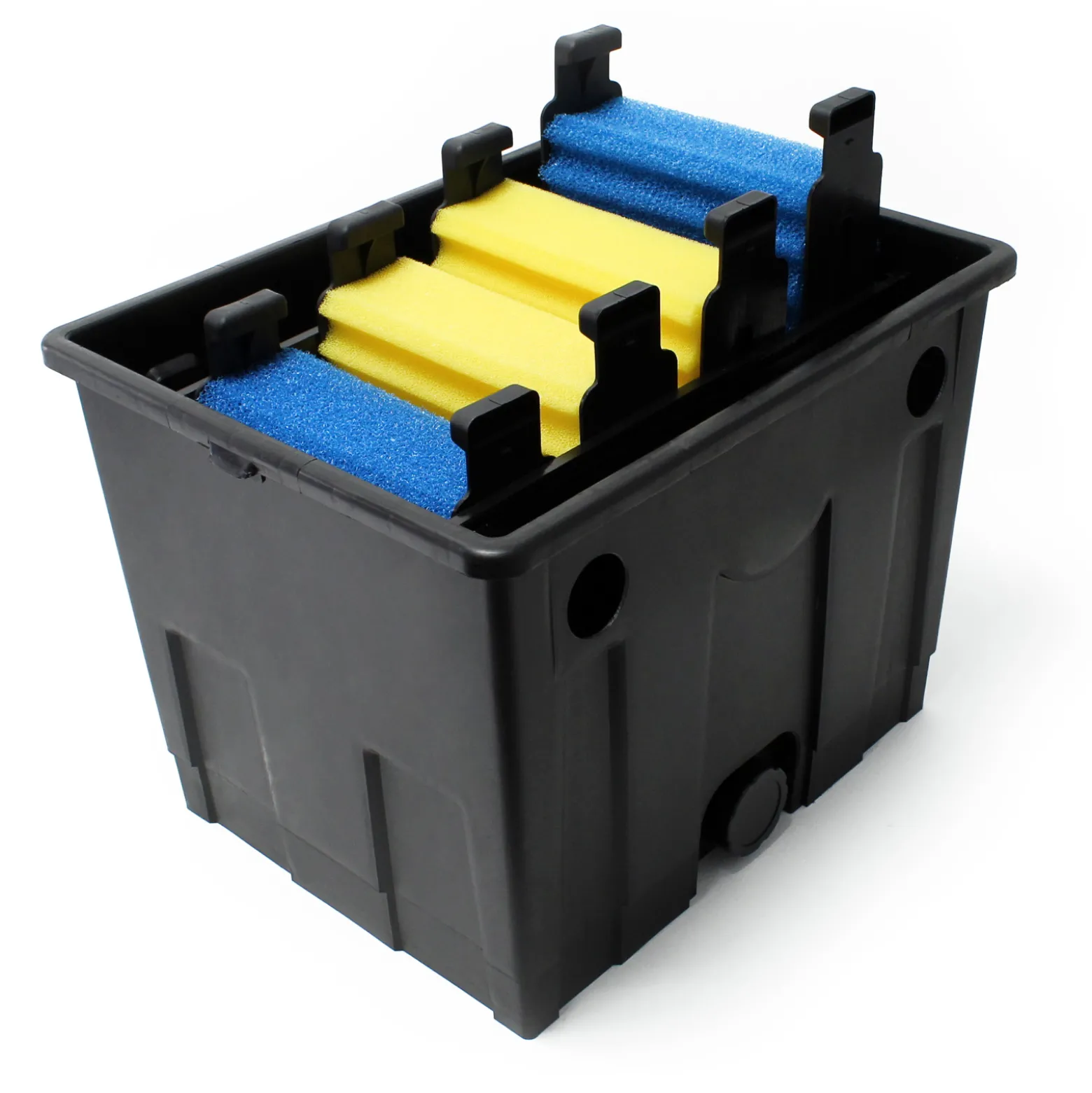 SunSun Komplettset: CBF-350 Teichfilter bis 12000L Teichfilteranlage Durchlauffilter, NEO6000 Teichpumpe 6000l/h 40W, CUV-236 Teichklärer 36W, 5m Teichschlauch 38 mm (1 1/2"), Schlauchschellen 44-47mm