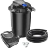 SunSun Komplettset: CPA-30000 Teichdruckfilter bis 60000 L mit 55 Watt UV-C Teichklärer, NEO12000 SuperECO Teichpumpe 12000l/h 100W, 10m Teichschlauch 38 mm (1 1/2"), Schlauchschellen W1 44-47mm