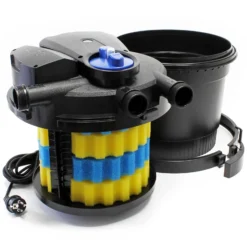 SunSun Komplettset: CPA-5000 Teichdruckfilter bis 8000 L mit 11 Watt UV-C Teichklärer, NEO8000 SuperEco Teichpumpe 8000l/h 70W, 10m Teichschlauch 38 mm (1 1/2
