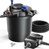 SunSun Komplettset: CPF-20000 Teichdruckfilter bis 10000 L mit 11 Watt UV-C Teichklärer, NEO6000 SuperEco Teichpumpe 6000l/h 40W, 5m Teichschlauch 38 mm (1 1/2"), Schlauchschellen W1 44-47mm