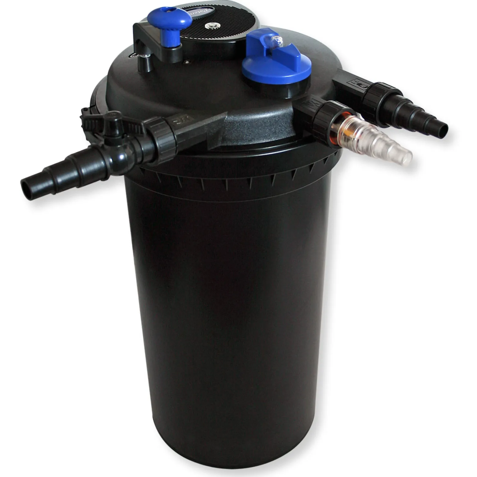 SunSun Komplettset: CPF-15000 Teichdruckfilter bis 30000 L mit 18 Watt UV-C Teichklärer, NEO10000 SuperECO Teichpumpe 10000l/h 80W, Y-Verteiler