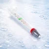 SunSun WDJ-02 Aquarium Thermometer -1–43 °C / 35–105 °F analoges Glasthermometer mit Saugnapf für Aquarium Temperatur, Terrarium oder Gewächshaus