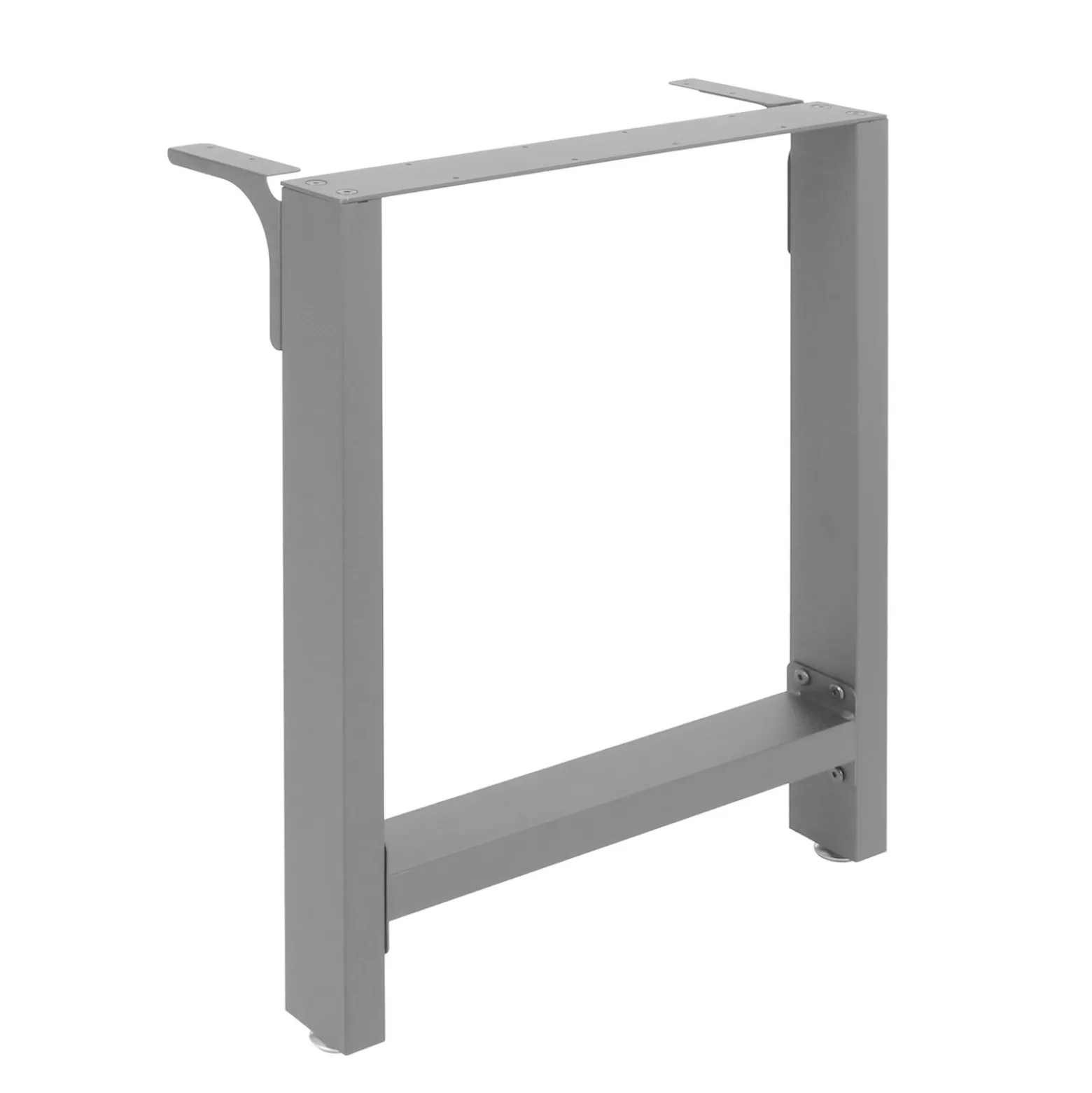 Tischkufen Tischbeine aus Vierkantprofilen 640x240x400 mm grau pulverbeschichtet Tischgestell Tischfüße