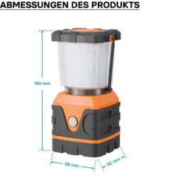 Toboli Batteriebetriebene Campinglampe mit 4 Leuchtmodi LED dimmbare Campingleuchte Outdoor Lampe Camping Licht Campinglaterne Zelt Lampe Batterie