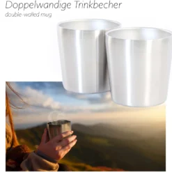 Toboli Camping Geschirr Set 12 tlg. Kochgeschirr für Outdoor Kochausrüstung mit Wasserkocher