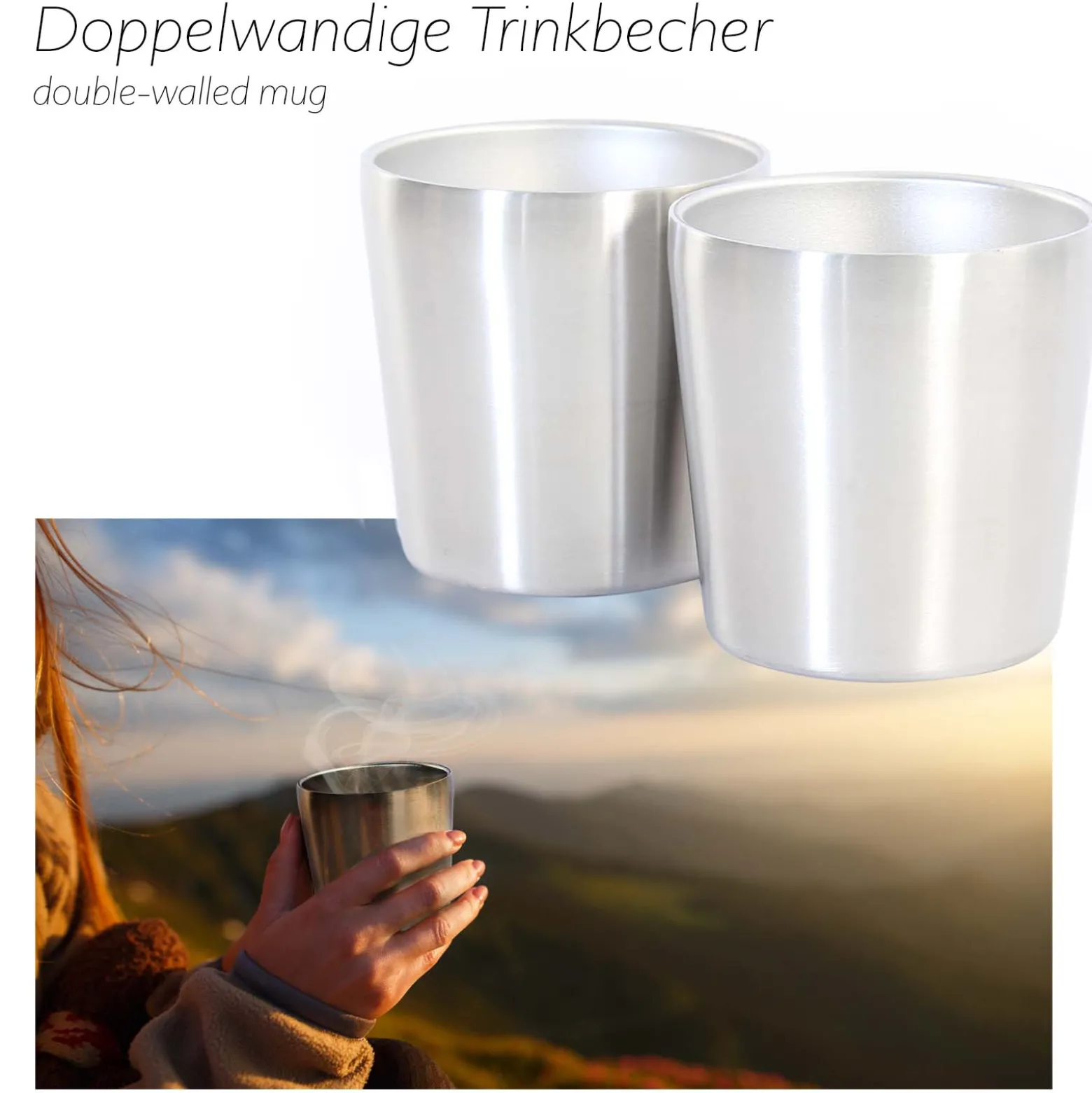 Toboli Camping Geschirr Set 12 tlg. Kochgeschirr für Outdoor Kochausrüstung mit Wasserkocher