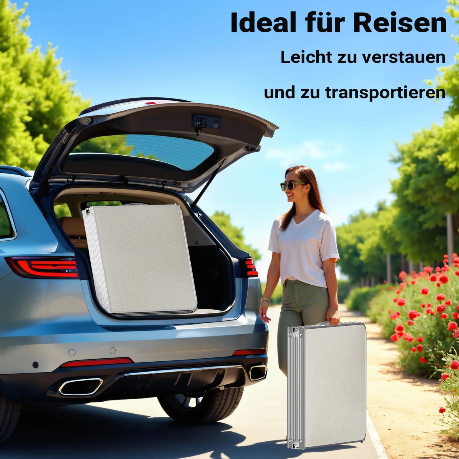 Toboli Campingtisch klappbar 180x60x70cm höhenverstellbar 54/61/70cm Klapptisch Aluminiumrahmen und Tischplatte aus MDF tragbarer Multifunktionstisch Buffettisch Camping Tisch Garten faltbar