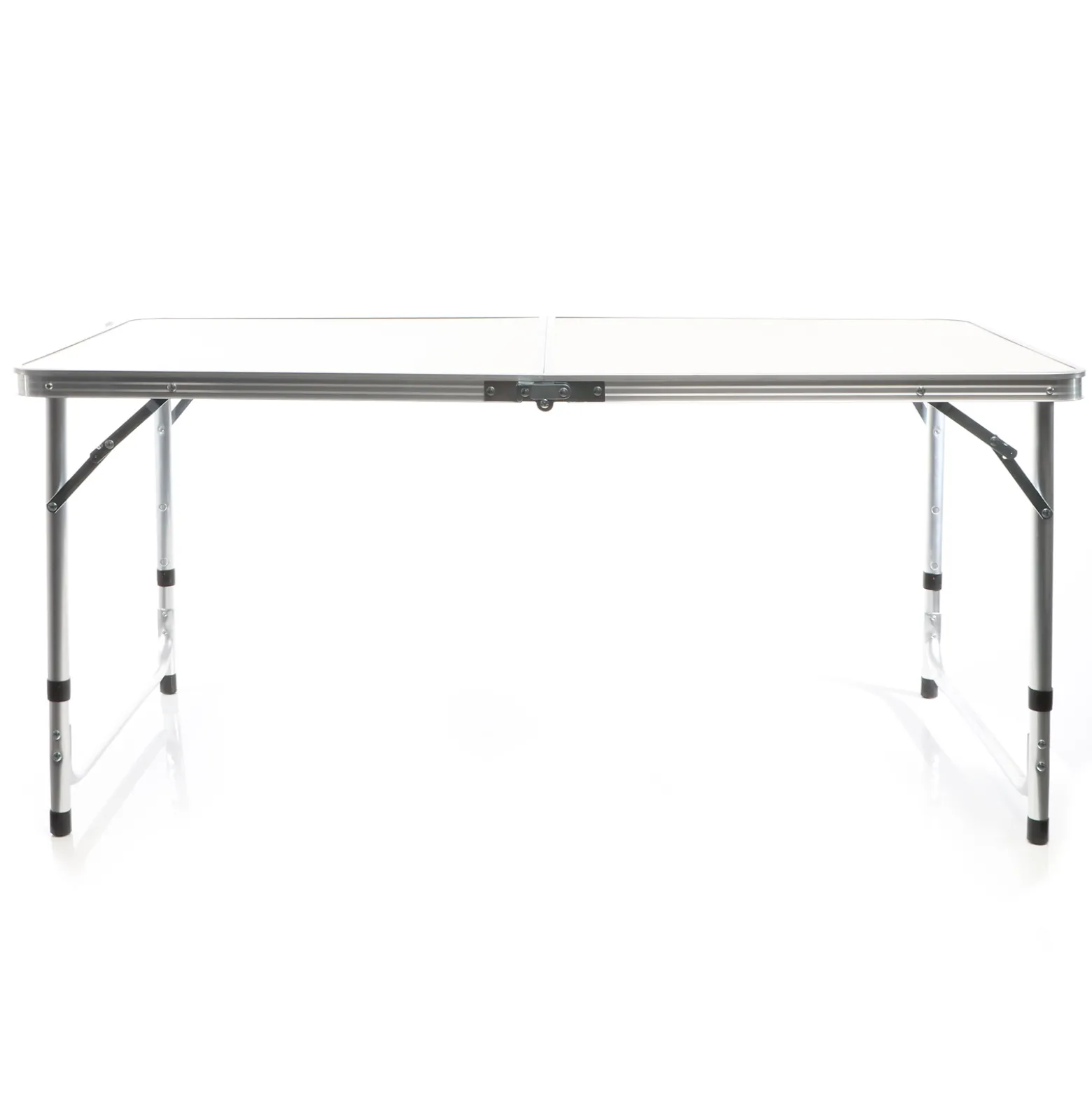 Toboli Campingtisch klappbar 120x60x70cm höhenverstellbar 54/61/70cm Klapptisch Aluminiumrahmen und Tischplatte aus MDF tragbarer Multifunktionstisch Buffettisch Camping Tisch Garten faltbar