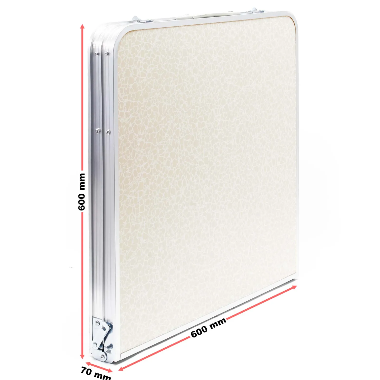 Toboli Campingtisch klappbar 120x60x70cm höhenverstellbar 54/61/70cm Klapptisch Aluminiumrahmen und Tischplatte aus MDF tragbarer Multifunktionstisch Buffettisch Camping Tisch Garten faltbar