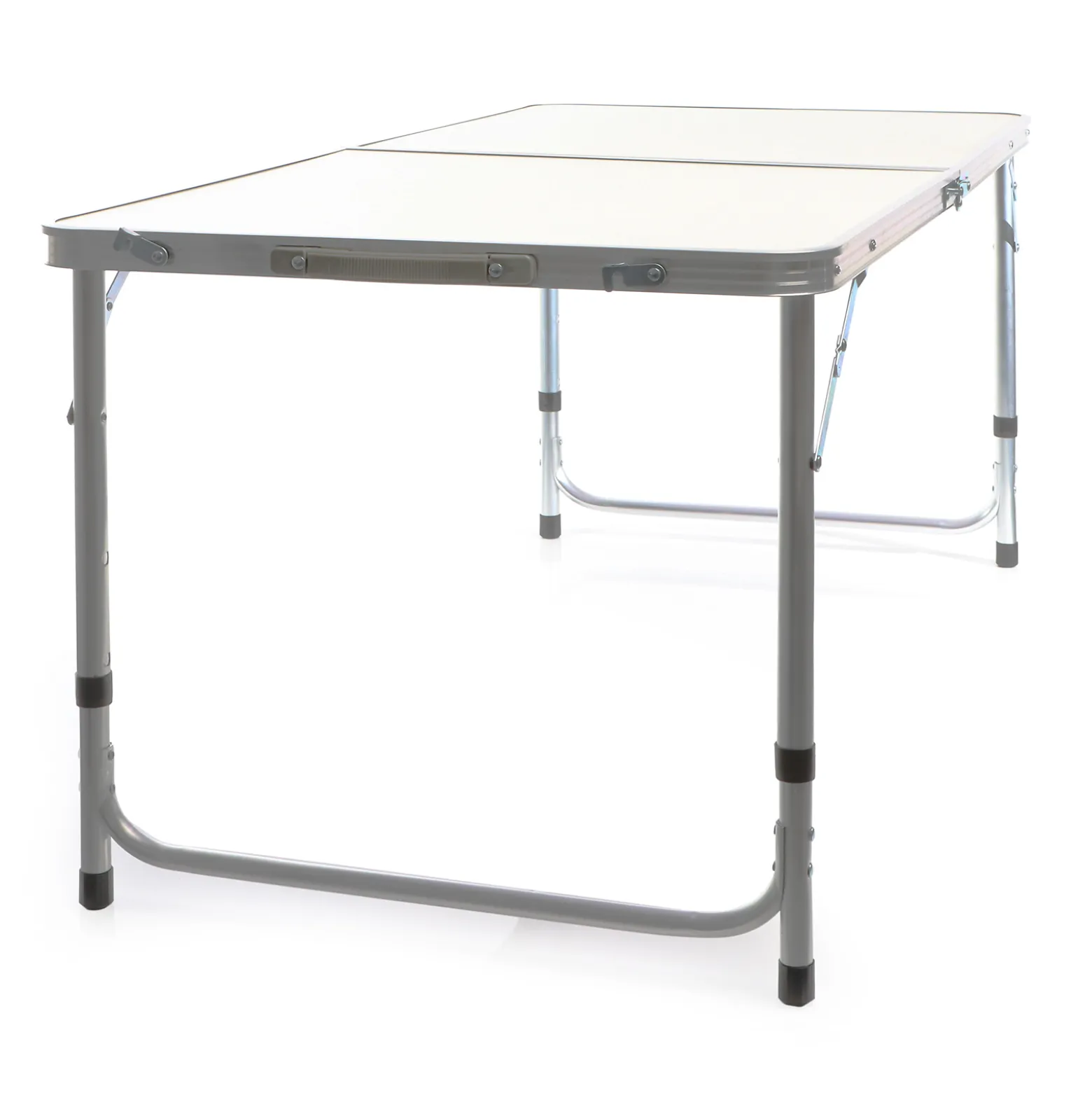 Toboli Campingtisch klappbar 120x60x70cm höhenverstellbar 54/61/70cm Klapptisch Aluminiumrahmen und Tischplatte aus MDF tragbarer Multifunktionstisch Buffettisch Camping Tisch Garten faltbar