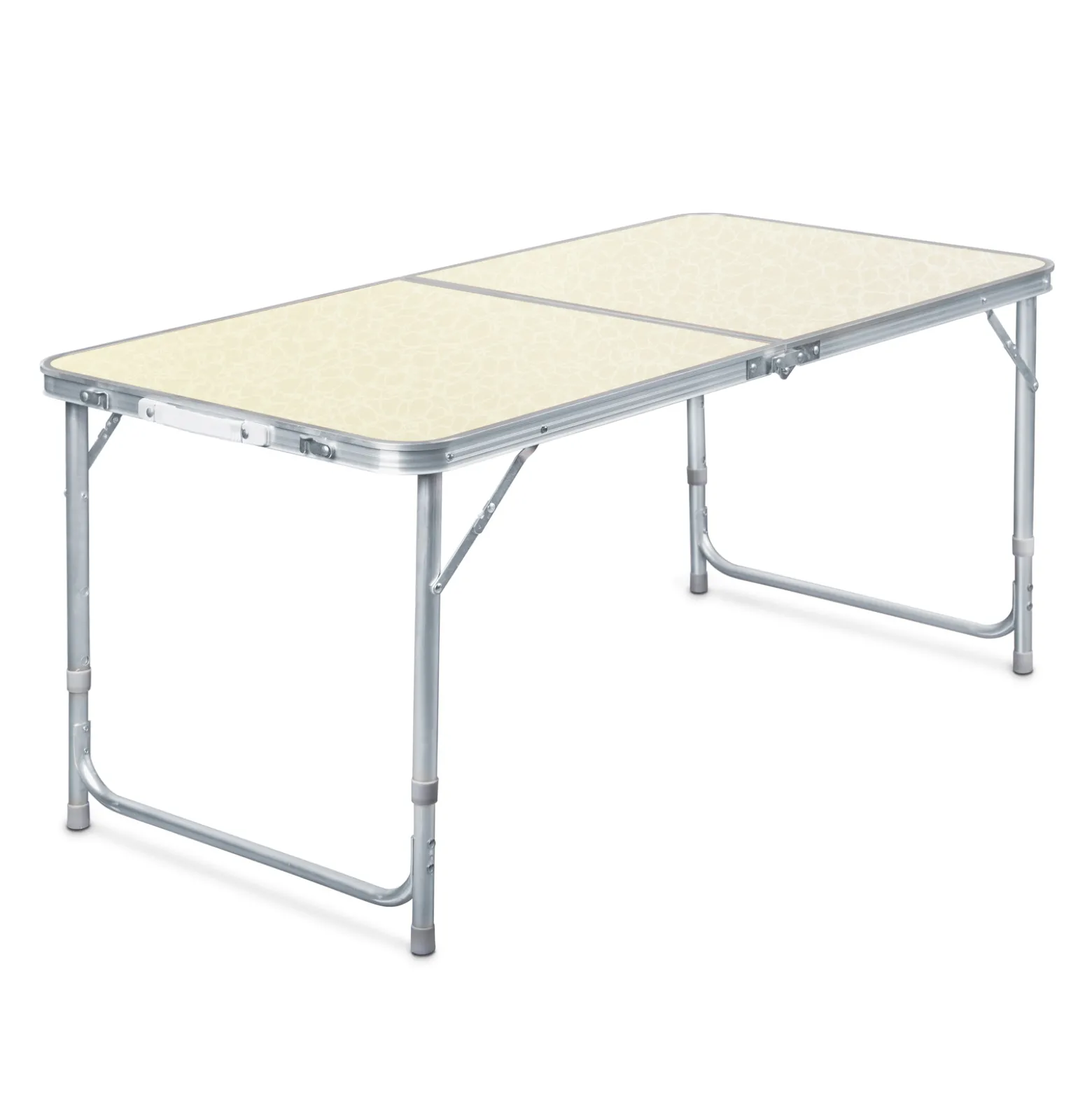 Toboli Campingtisch klappbar 120x60x70cm höhenverstellbar 54/61/70cm Klapptisch Aluminiumrahmen und Tischplatte aus MDF tragbarer Multifunktionstisch Buffettisch Camping Tisch Garten faltbar