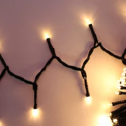 Toboli Christbaumbeleuchtung mit Ring 192 LEDs Warmweiß 6x2m Überwurf-Lichterkette Weihnachtsbaum