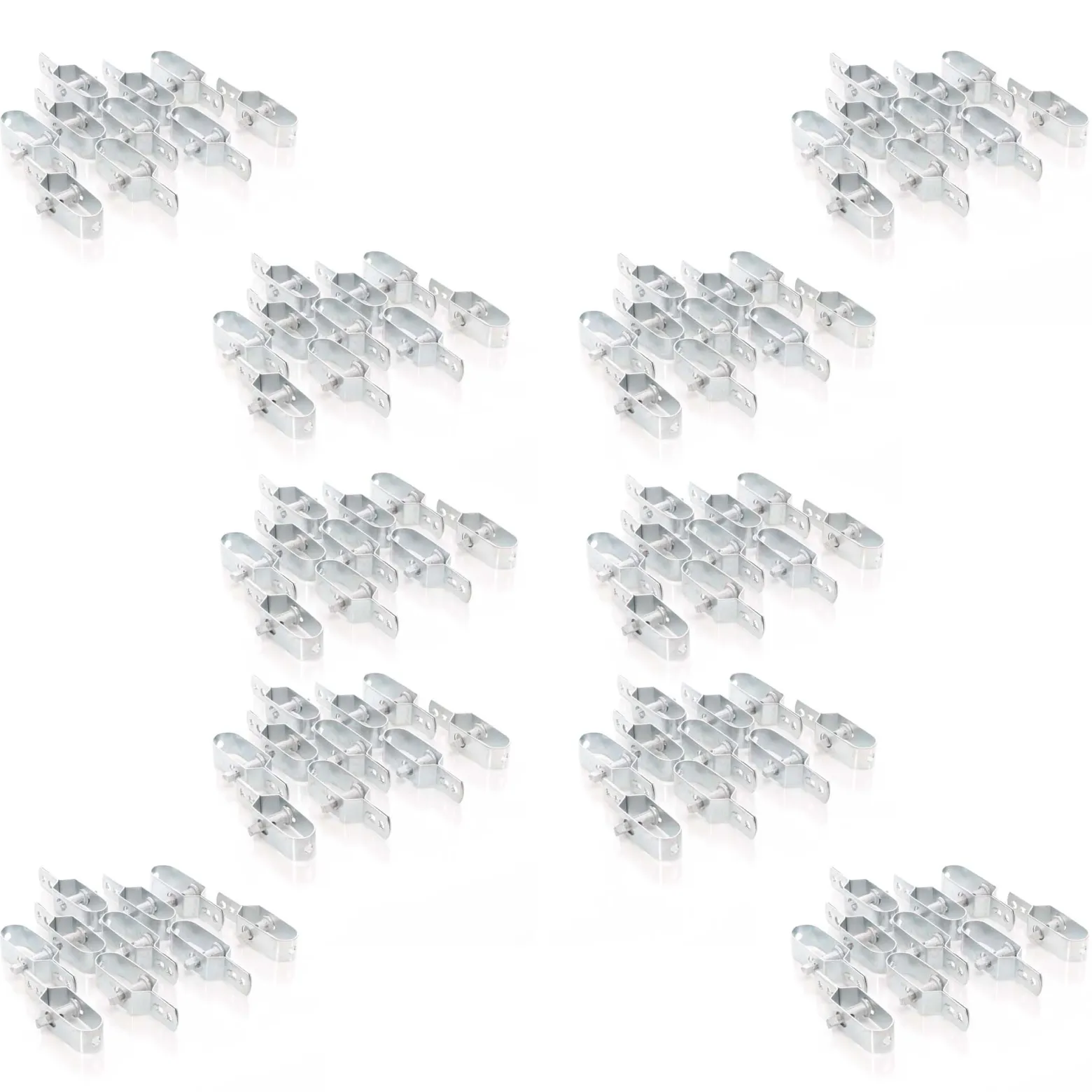 Toboli Drahtspanner verzinkt 100er Set, Zaunspanner für Wildzaun, Gartenzaun, gegen Wildverbiss und für Schutz von Pflanzen und Beeten