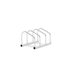 Toboli Fahrradständer für 2 Fahrräder 37,5x32x27cm aus verzinktem Stahl für drinnen und draußen geeignet für Boden- und Wandmontage Reihenparker Fahrradbügel