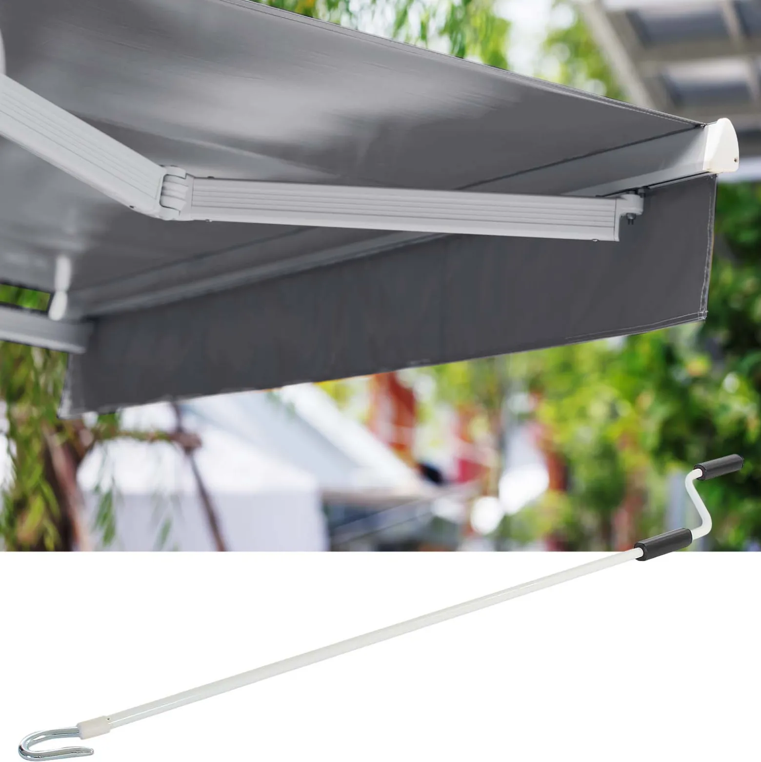 Toboli Gelenkarmmarkise 2,5x2m Anthrazit Sonnenmarkise für Wandmontage Balkonmarkise mit UV-Schutz