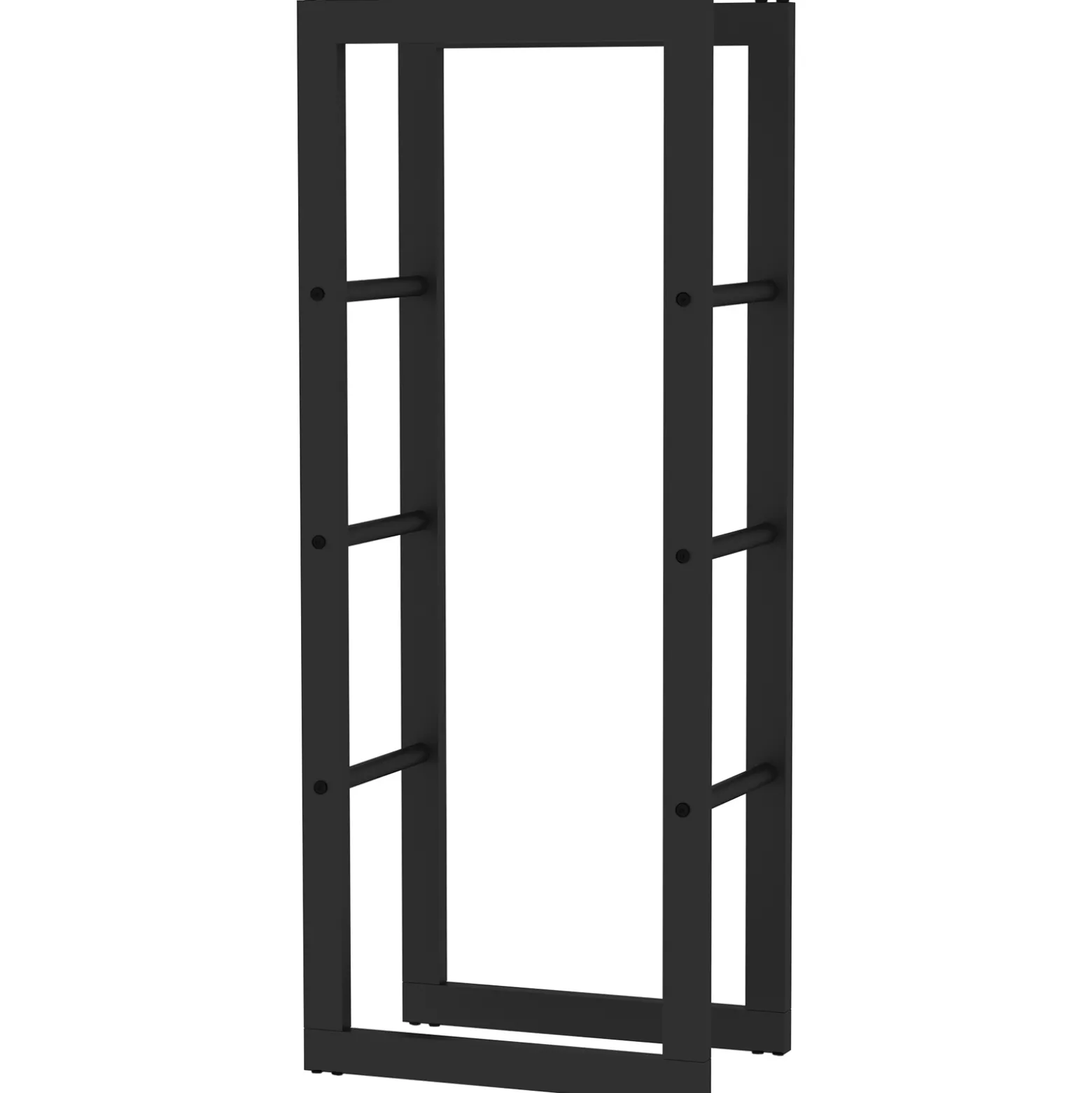 Toboli Kaminholzregal außen und innen, bis 100 kg Traglast, 100 x 25 x 40 cm, Brennholzständer aus pulverbeschichtetem Metall, Feuerholzregal freistehend