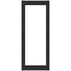 Toboli Kaminholzregal außen und innen, bis 100 kg Traglast, 100 x 25 x 40 cm, Brennholzständer aus pulverbeschichtetem Metall, Feuerholzregal freistehend