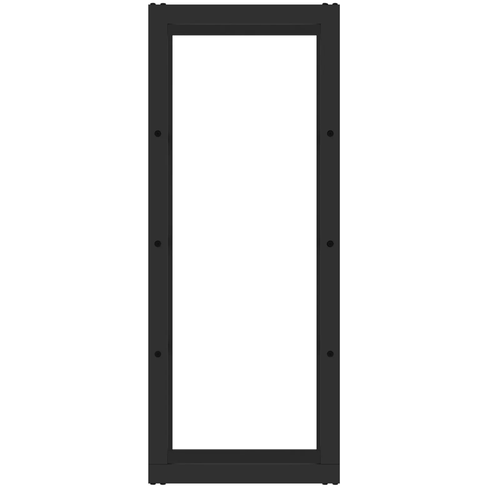 Toboli Kaminholzregal außen und innen, bis 100 kg Traglast, 100 x 25 x 40 cm, Brennholzständer aus pulverbeschichtetem Metall, Feuerholzregal freistehend
