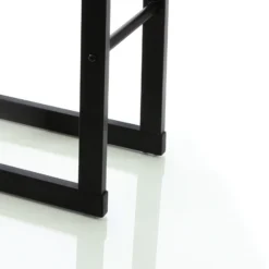 Toboli Kaminholzregal außen und innen, bis 100 kg Traglast, 100 x 25 x 40 cm, Brennholzständer aus pulverbeschichtetem Metall, Feuerholzregal freistehend