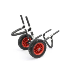 Toboli klappbarer Einzel Transportwagen bis 45 kg für SUP Board, Kanus und Kajaks, Surfwagen mit Polstern und PU-Räder, geräumiger SUP-Wagen 73 x 45 x 60 cm, SUP-Trolley aus Aluminium