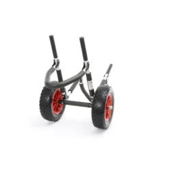 Toboli klappbarer Einzel Transportwagen bis 45 kg für SUP Board, Kanus und Kajaks, Surfwagen mit Polstern und PU-Räder, geräumiger SUP-Wagen 73 x 45 x 60 cm, SUP-Trolley aus Aluminium