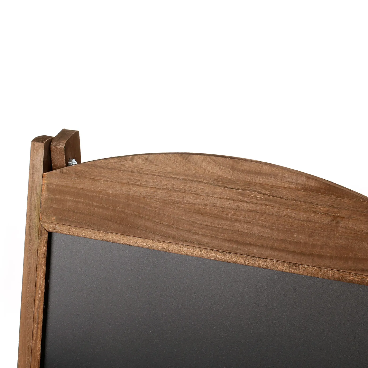 Toboli Kundenstopper Holz 42x112cm Gehwegaufsteller mit Kreidetafel und Blumenregal als Werbetafel