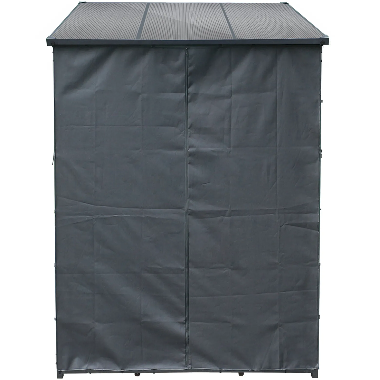 Toboli Schutzhülle S 138 x 137 cm für Kaminholzregal, Hülle mit Vorderwand und Rückwand, Wetterschutz aus robustem Polyester