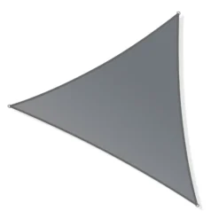 Toboli Sonnensegel Dreieck 3,6x3,6x5,1m Windfester Sonnenschutz UV 30+ für Garten, Terrasse, Balkon