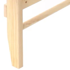 Toboli Sprossenwand in Holzoptik 220 cm, Sproßenwand bis 150kg mit höhenverstellbarer Stange, Turnwand für Kinder und Erwachsene