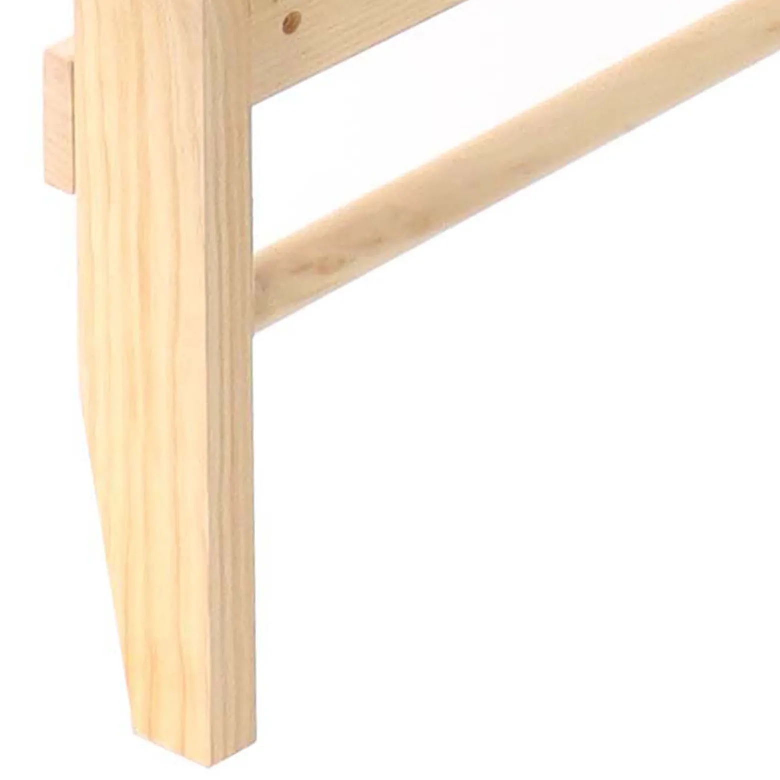 Toboli Sprossenwand in Holzoptik 220 cm, Sproßenwand bis 150kg mit höhenverstellbarer Stange, Turnwand für Kinder und Erwachsene