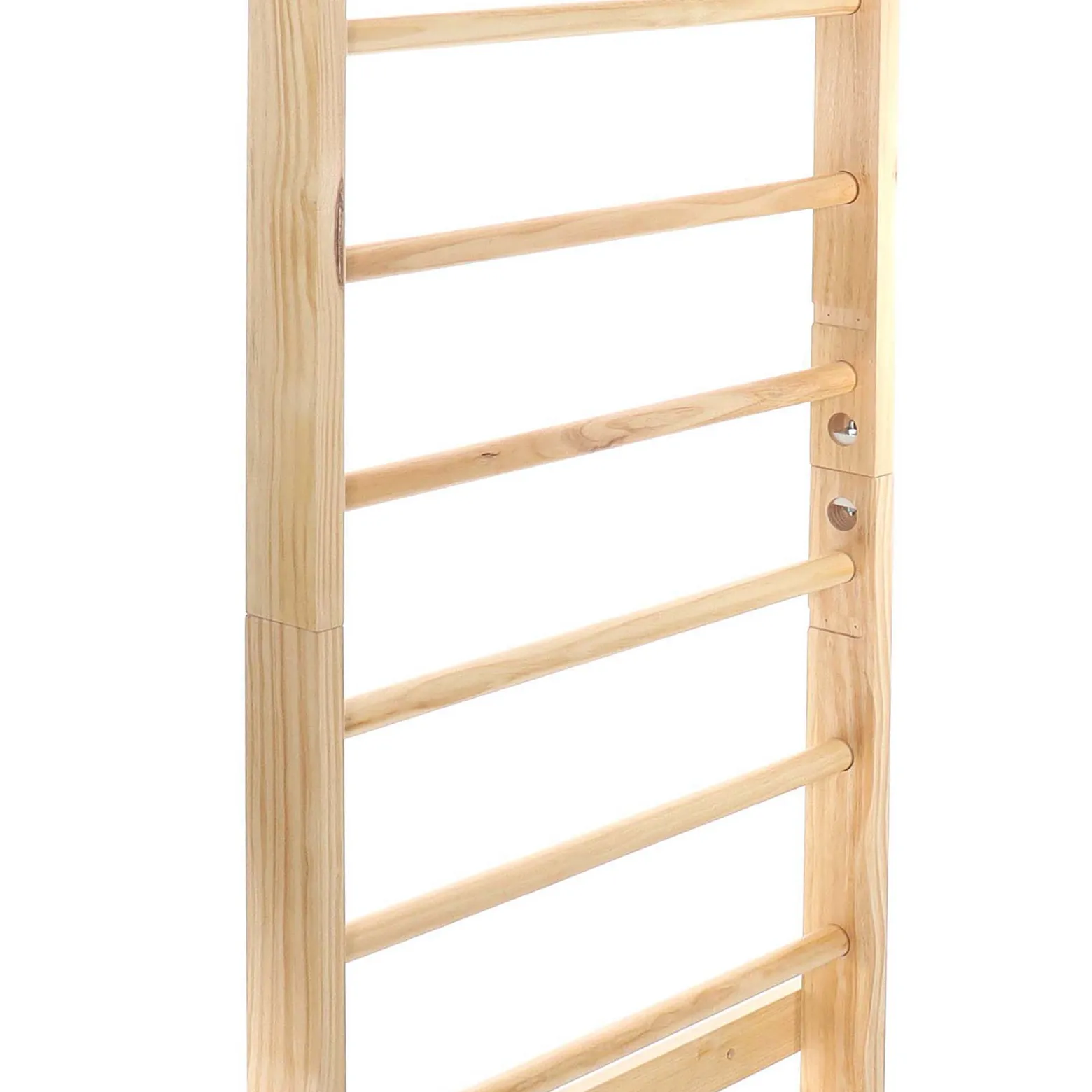Toboli Sprossenwand in Holzoptik 195 cm, Sproßenwand bis 150 kg, Turnwand für Kinder und Erwachsene, Kletterwand für Kinderzimmer und Fitnessraum