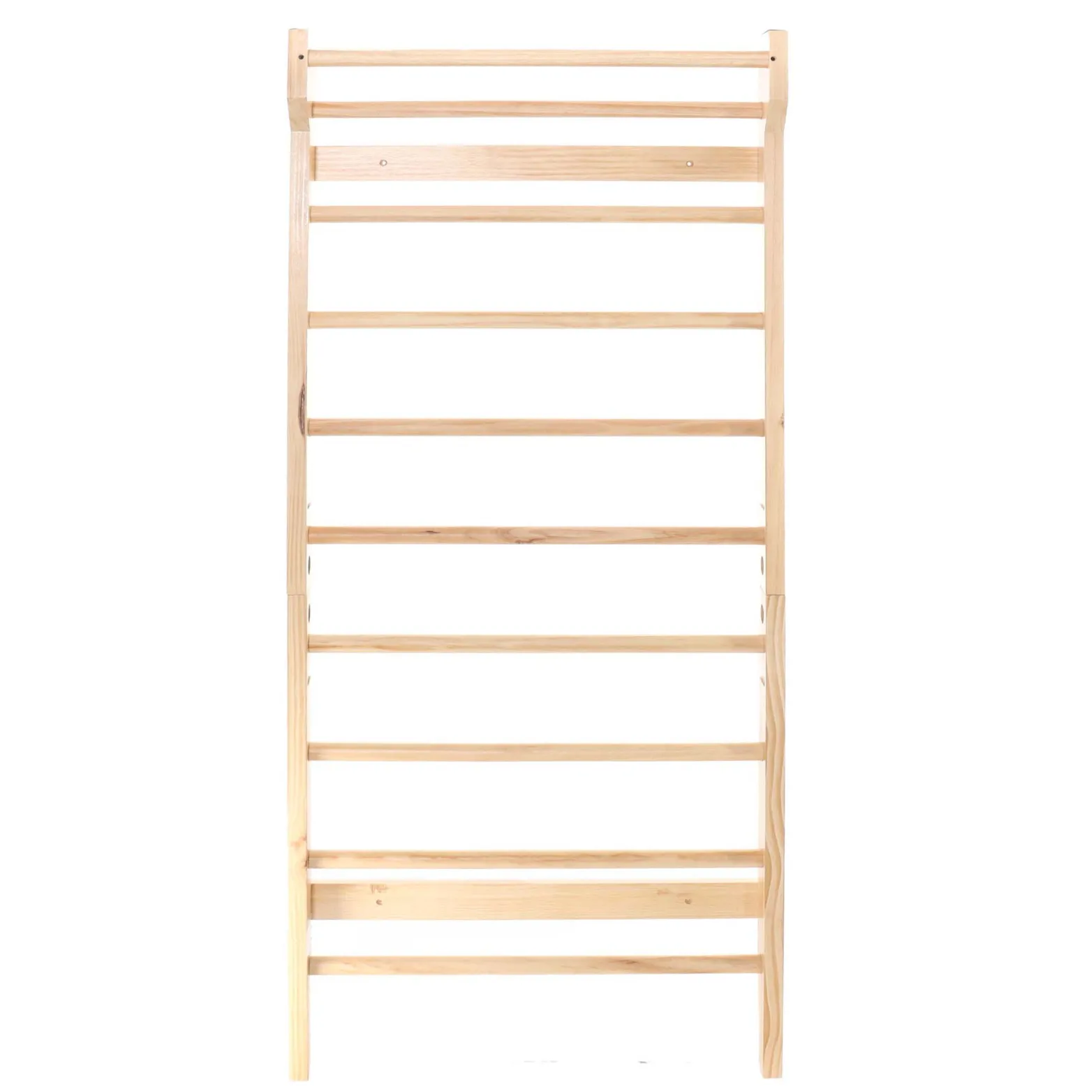 Toboli Sprossenwand in Holzoptik 195 cm, Sproßenwand bis 150 kg, Turnwand für Kinder und Erwachsene, Kletterwand für Kinderzimmer und Fitnessraum