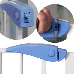 Toboli verstellbares Treppenschutzgitter 75-82 cm, Türschutzgitter ohne Bohren, Treppengitter für Kinder und Tiere