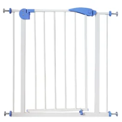 Toboli verstellbares Treppenschutzgitter 75-82 cm, Türschutzgitter ohne Bohren, Treppengitter für Kinder und Tiere