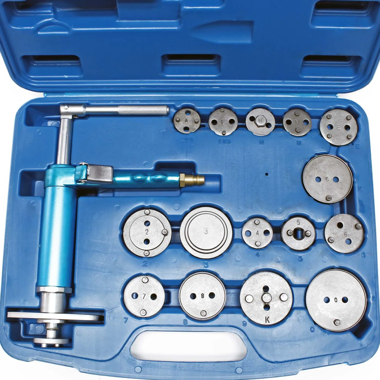 Universal Druckluft Bremskolben-Rücksteller Set Bremskolbenrückdreher 16 tlg L/R