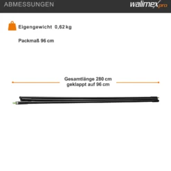 Walimex Beschwerungsstange für Hintergründe 280 cm