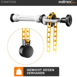 Walimex 5-fach Hintergrund Wandmontageset, 3er Set