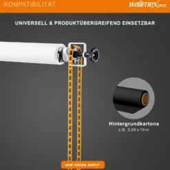 Walimex 5-fach Hintergrund Wandmontageset, 3er Set