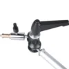 Walimex 3-flex Auslegearm mit 2 Spigots 80 cm, Gelenkarm für Fotostudio belastbar bis 2 kg, 5/8 Spigot mit 1/4 und 3/8 Zoll Gewinde für Reflektoren und Blitzgeräte