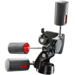 Walimex FT-010H Profi 3 Wege Neiger - 190 x 160 x 135 mm - max. Last 5 kg - 1/4" und 3/8" Anschluss - 3D Stativneiger inkl. Schnellwechselplatte - 3-Way-Pan für Fotografie und Videografie