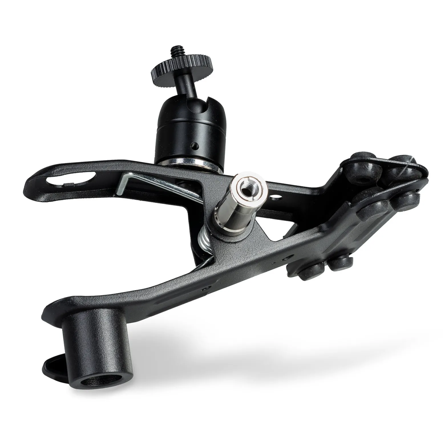 Walimex 4 in 1 Studioklemme 170 x 110 x 90 mm mit 5/8 Spigot, 1/4" und 3/8" Gewinde Klemmbreite max. 4,5 cm