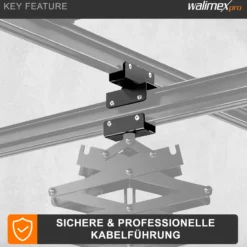 Walimex Kabelwagen für Deckenschienensystem - 60 x 40 x 50 mm - mit 4 Rädern und Kabelbinder - für Schienen System für Lampen Lichtquellen Kameras Studio Equipment
