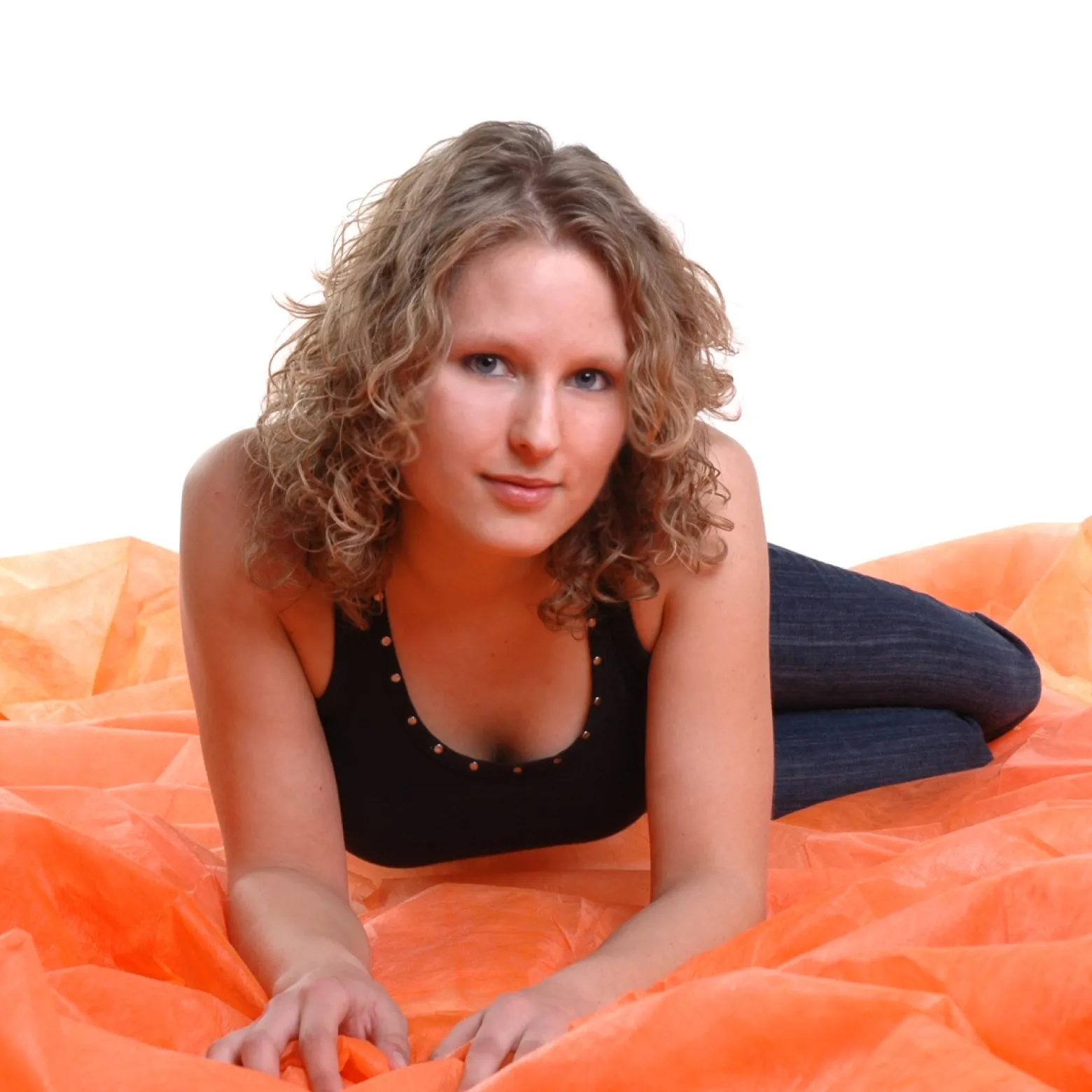 Walimex leichter Stoffhintergrund 3x6m orange