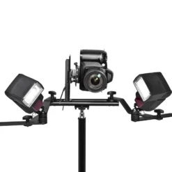 Walimex Makro Blitzschienensystem Pro, Schwarz, 17646