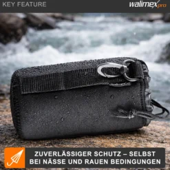 Walimex Objektivbeutel NEO 300 Modell 2011, Größe S / 7 x 7 x 10 cm, aus Neopren, wasserabweisend, mit Tunnelzug, für Kameraobjektive, Objektiv Köcher für Foto Studio Shooting