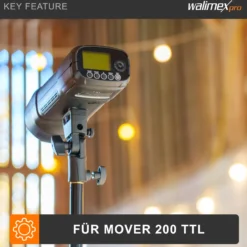 Walimex pro Akku 2900mAh 14,4V für Mover 200 TTL – 41,76 Wh – Li-Ionen Technologie, kein Memoryeffekt – Fotoequipement für Shootings drinnen und draußen – Ersatzakku für Studio-Akkublitz
